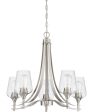 Towne 5-light Chandelier Brushed Nickel Supply