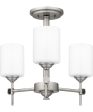 Aria 3-light Semi Flush Mount Antique Polished Nickel on Sale