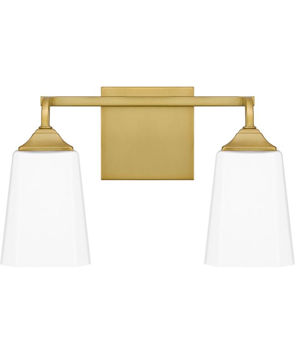 Thoresby Medium 2-light Bath Light Aged Brass Fashion