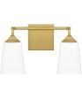 Thoresby Medium 2-light Bath Light Aged Brass Fashion