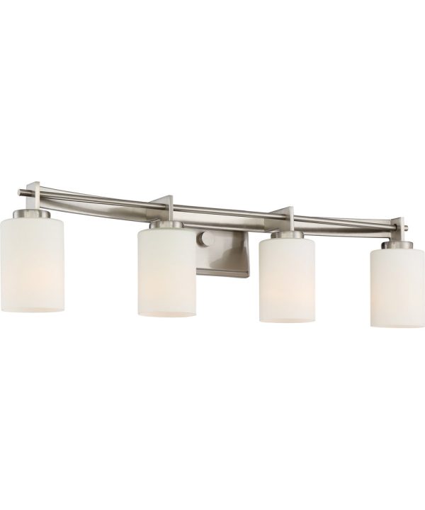 Taylor Extra Large 4-light Bath Light Brushed Nickel Online Sale