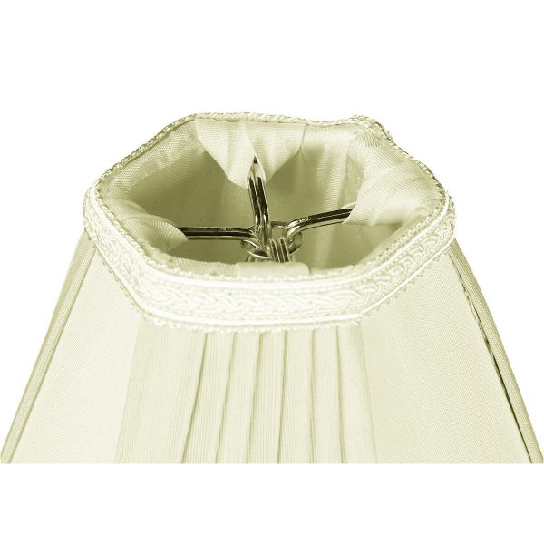 5 W x 5 H Egg Shell Beige Chandelier Clip-On Lampshade Sale