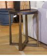 Balintmore Round End Table Brown Gold Online