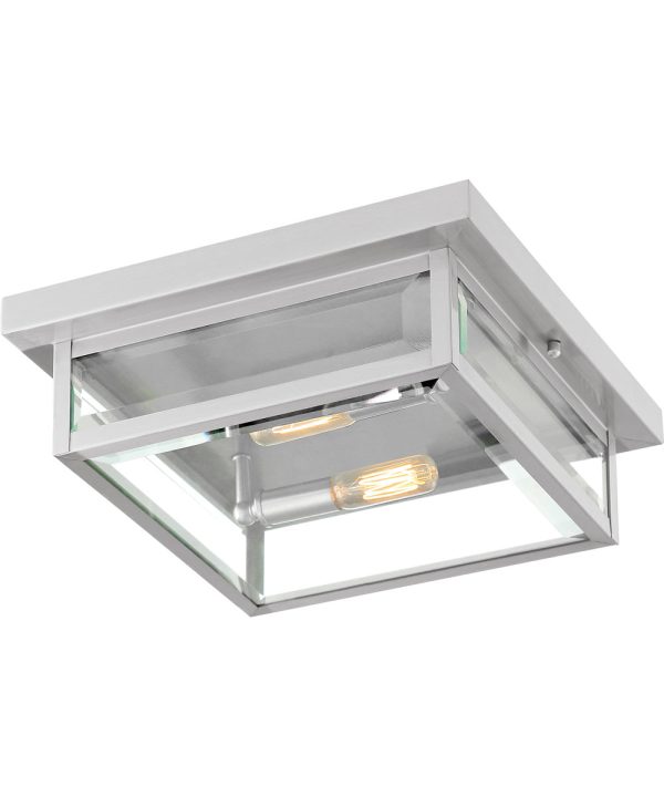 Westover 2-light Flush Mount Stainless Steel For Sale