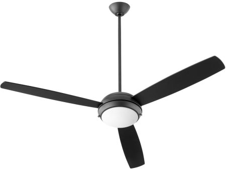 60  Expo 2-light LED Ceiling Fan Matte Black Discount