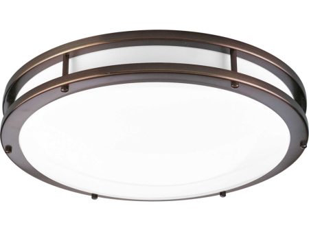 1-Light 17-3 4  LED Flush Mount Urban Bronze Online Hot Sale