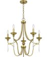 Joules 5-light Chandelier Aged Brass Supply