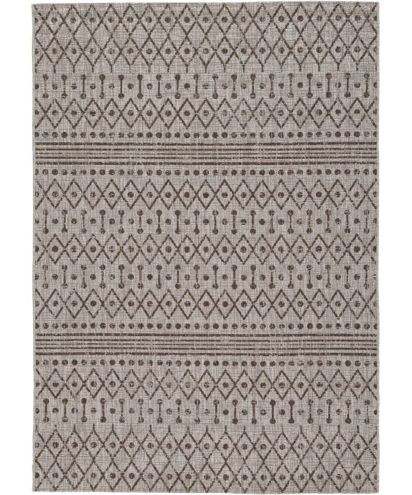 8 x10  Dubot Large Rug Tan Brown White Online Sale