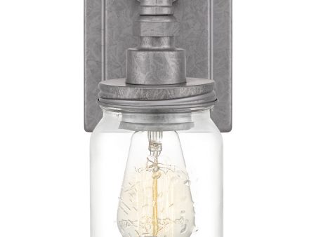 Squire Small 1-light Wall Sconce Galvanized Fashion