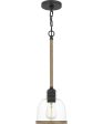 Wagner Small 1-light Mini Pendant Matte Black on Sale