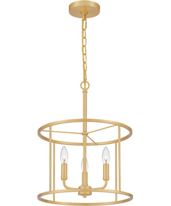 Abner 3-light Pendant Aged Brass Online now