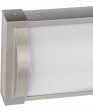 Barril 32 in. Large Modern Integrated LED Linear Vanity Light Brushed Nickel Fashion