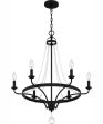 Adelaide 6-light Chandelier Matte Black Online Sale