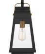 O Leary Large 1-light Outdoor Wall Light  Coastal Armour Steel Earth Black on Sale