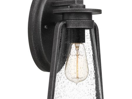 Sutton Medium 1-light Outdoor Wall Light Speckled Black on Sale