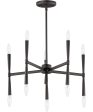 Rome 10-Light Chandelier Black Online now