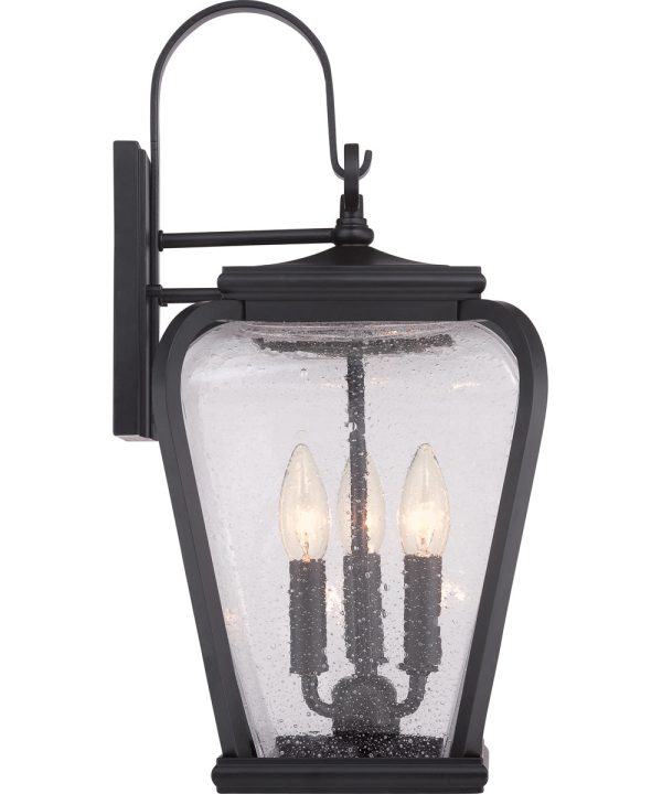 Province Large 3-light Outdoor Wall Light Mystic Black Cheap