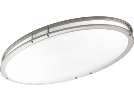 1-Light 18  LED Oval Flush Mount Brushed Nickel Supply