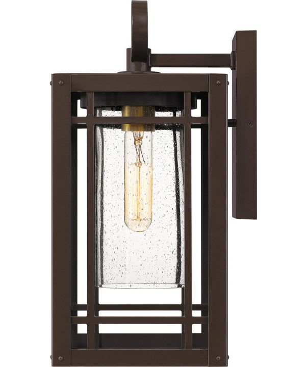 Pelham Large 1-light Outdoor Wall Light  Coastal Armour Aluminum Western Bronze Online now