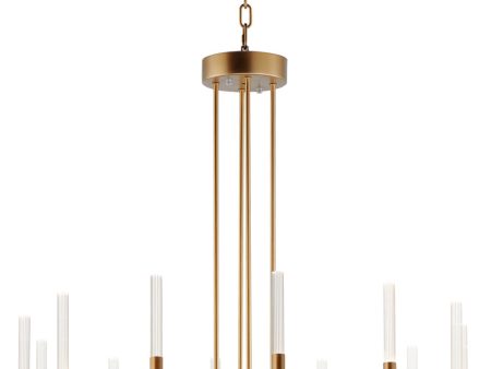 Ovation 12-Light LED Chandelier Gold on Sale