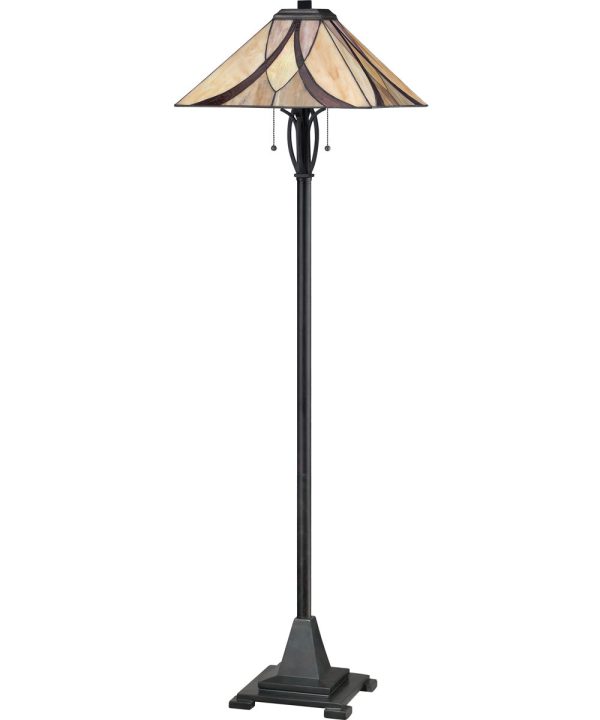 Asheville Medium 2-light Floor Lamp Valiant Bronze Fashion