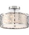 Abode Small 2-light Semi Flush Mount Polished Chrome Fashion