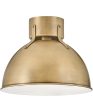 Argo 1-Light Small Flush Mount in Heritage Brass Sale