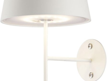 Alessandro Volta LED Portable Battery Wall Sconce White on Sale