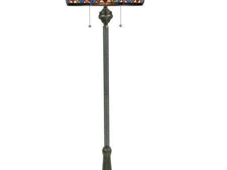 Belle Fleur Medium 3-light Floor Lamp Vintage Bronze Hot on Sale