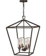 Alford Place 4-Light Medium Outdoor Single Tier in Oil Rubbed Bronze For Sale