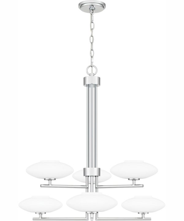 Quoizel Chandelier 6-light Chandelier Polished Chrome For Discount