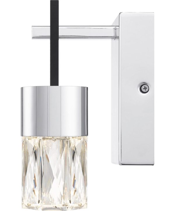 Adena Small Wall Sconce Polished Chrome Cheap