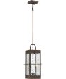 Ward Large 2-light Outdoor Pendant Light Gilded Bronze Discount