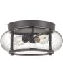 Trilogy 2-light Flush Mount Old Bronze Online