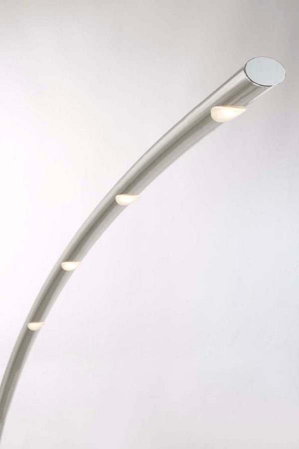 66 H Columbus LED Floor Lamp  Nickel-Matte Supply