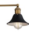 Trafalgar Medium 2-light Bath Light Matte Black Hot on Sale