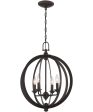 Oria 4-Light Chandelier  Dark Bronze Online now