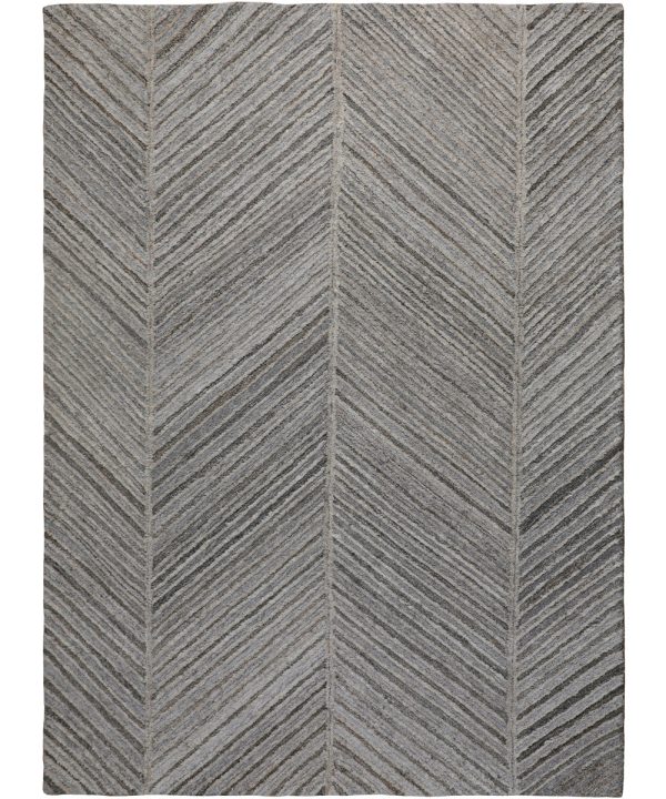 5 x 7  Leaford Medium Rug Taupe Brown Gray Discount