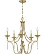 Joules 5-light Chandelier Aged Brass Supply