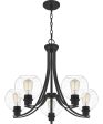 Pruitt 5-light Chandelier Matte Black Discount