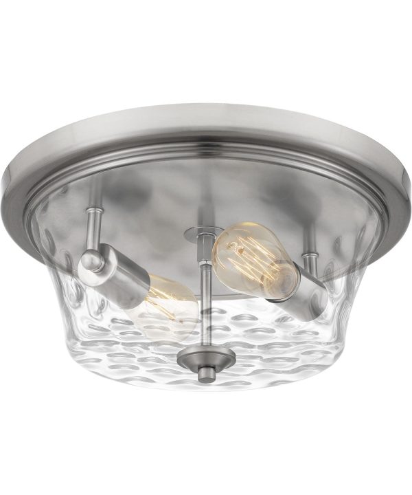 Acacia 2-light Flush Mount Brushed Nickel Online Sale