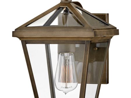 Palma 1-Light Small Outdoor Wall Mount Lantern in Burnished Bronze Online