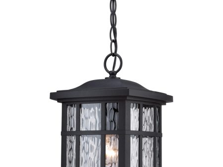 Stonington Large 1-light Outdoor Pendant Light  Coastal Armour Mystic Black Online now