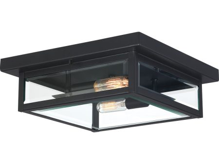 Westover Medium 2-light Outdoor Ceiling Light Earth Black on Sale