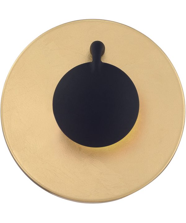 Aurora LED Wall Sconce Gold   Black For Cheap