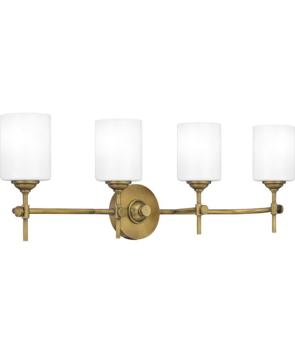 Aria Extra Large 4-light Bath Light Weathered Brass For Cheap