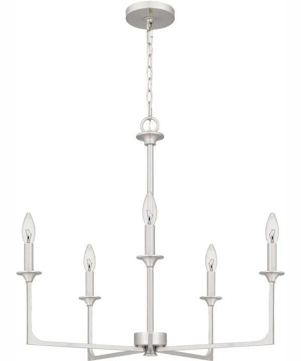 Prescott 5-light Chandelier Brushed Nickel Online