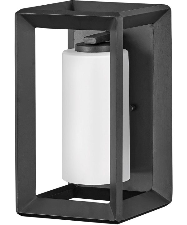 Rhodes 1-Light Small Outdoor Wall Mount Lantern in Brushed Graphite For Discount