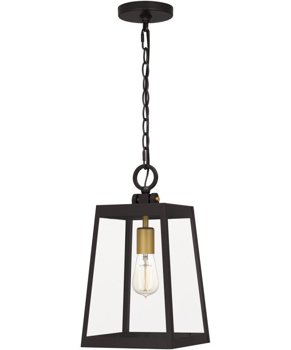 Amberly Grove Large 1-light Outdoor Pendant Light Western Bronze Fashion