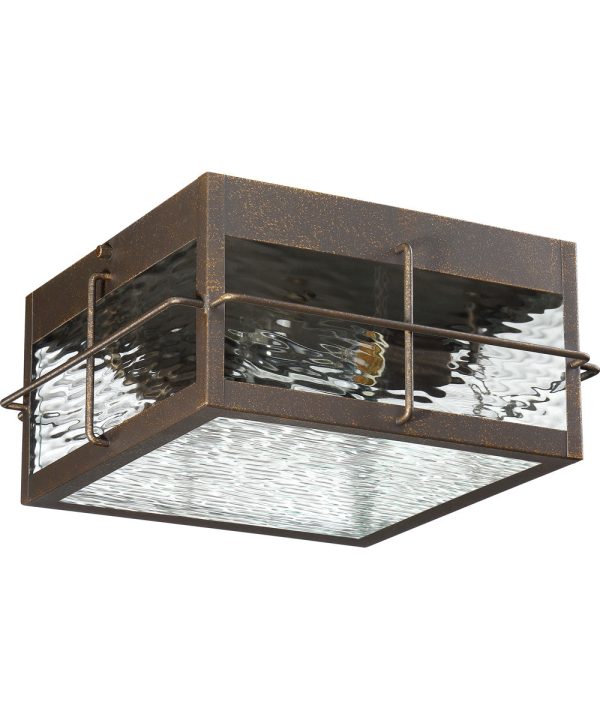 Ward Medium 2-light Outdoor Ceiling Light Gilded Bronze Supply